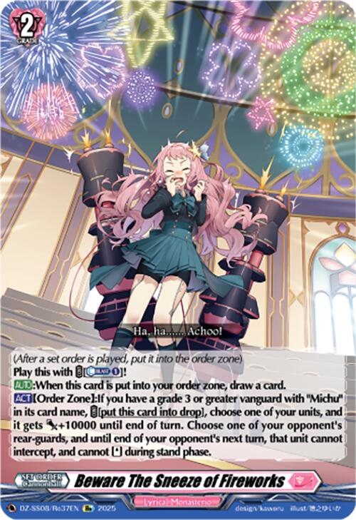 Beware The Sneeze of Fireworks (DZ-SS08/Re37EN) [DZ-SS08: Festival Booster 2025] | Total Play