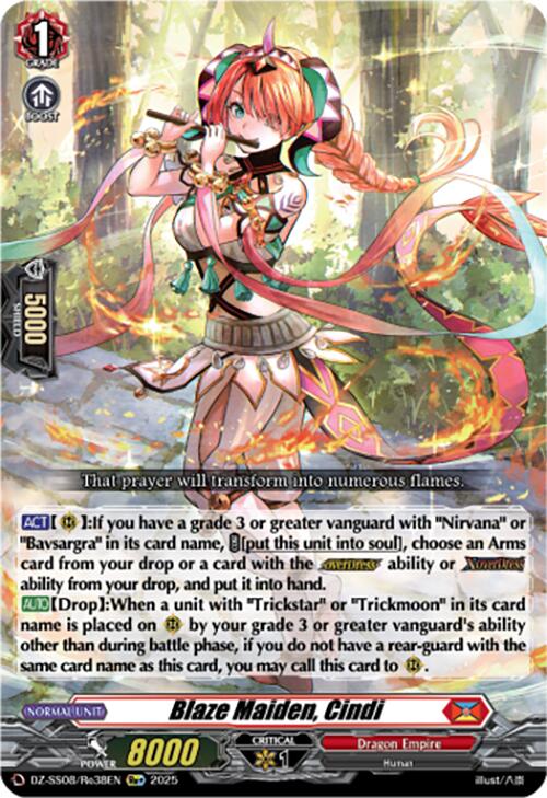 Blaze Maiden, Cindi (Re+) (DZ-SS08/Re38EN) [DZ-SS08: Festival Booster 2025] | Total Play