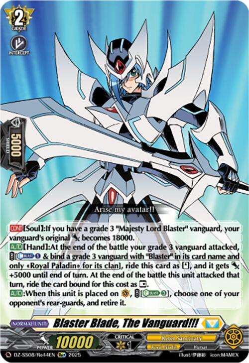 Blaster Blade, The Vanguard!!! (Re+) (DZ-SS08/Re44EN) [DZ-SS08: Festival Booster 2025] | Total Play