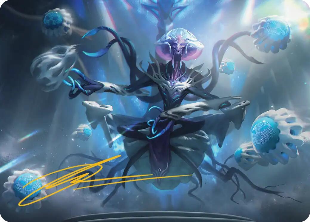 Mm'menon, the Right Hand Art Card (Gold-Stamped Signature) [Edge of Eternities Art Series] | Total Play