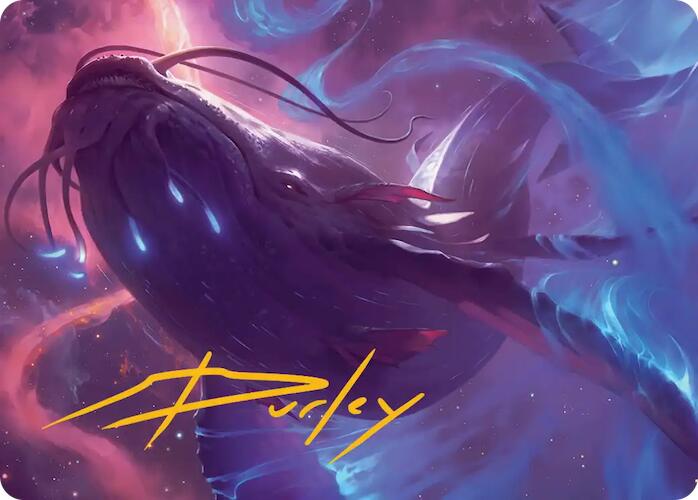 Starbreach Whale Art Card (Gold-Stamped Signature) [Edge of Eternities Art Series] | Total Play