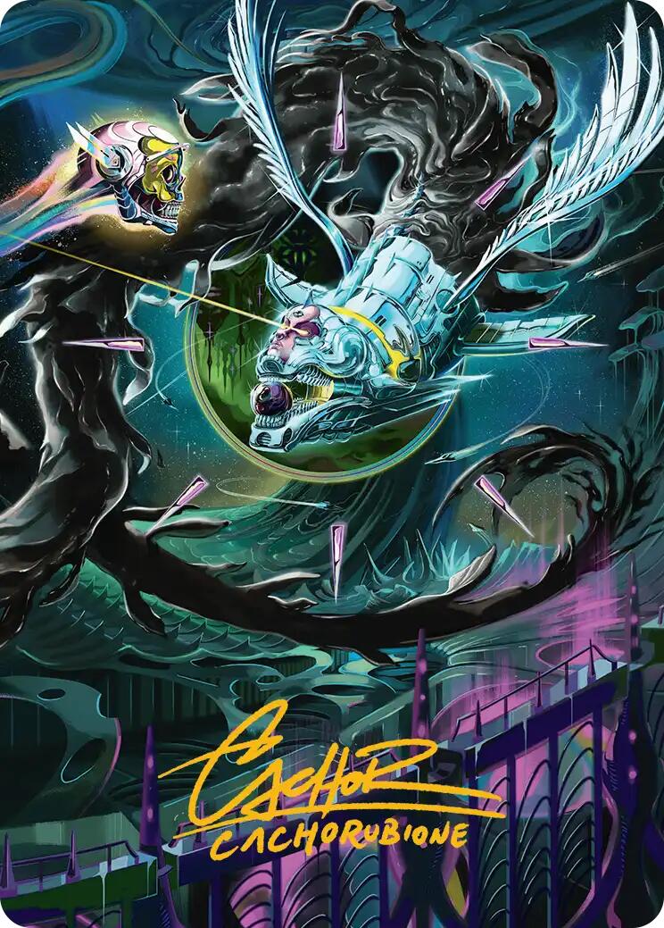 Quantum Riddler Art Card (Gold-Stamped Signature) [Edge of Eternities Art Series] | Total Play
