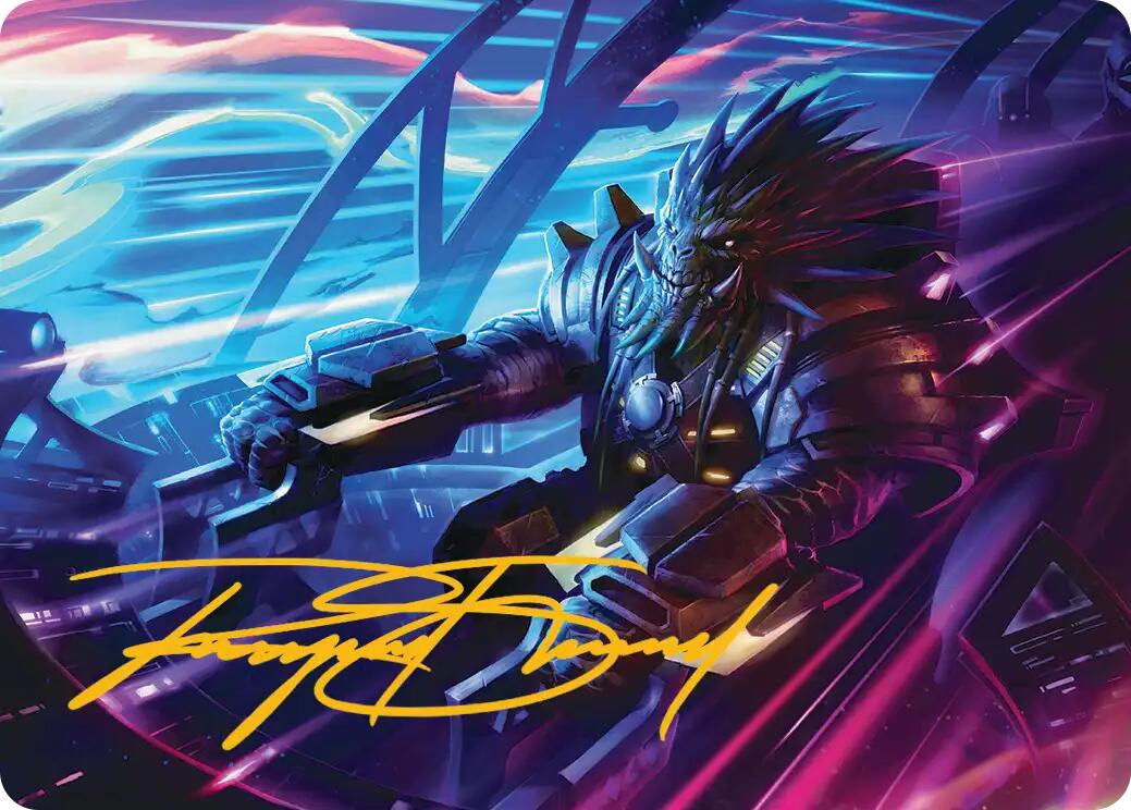 Tannuk, Steadfast Second Art Card (Gold-Stamped Signature) [Edge of Eternities Art Series] | Total Play