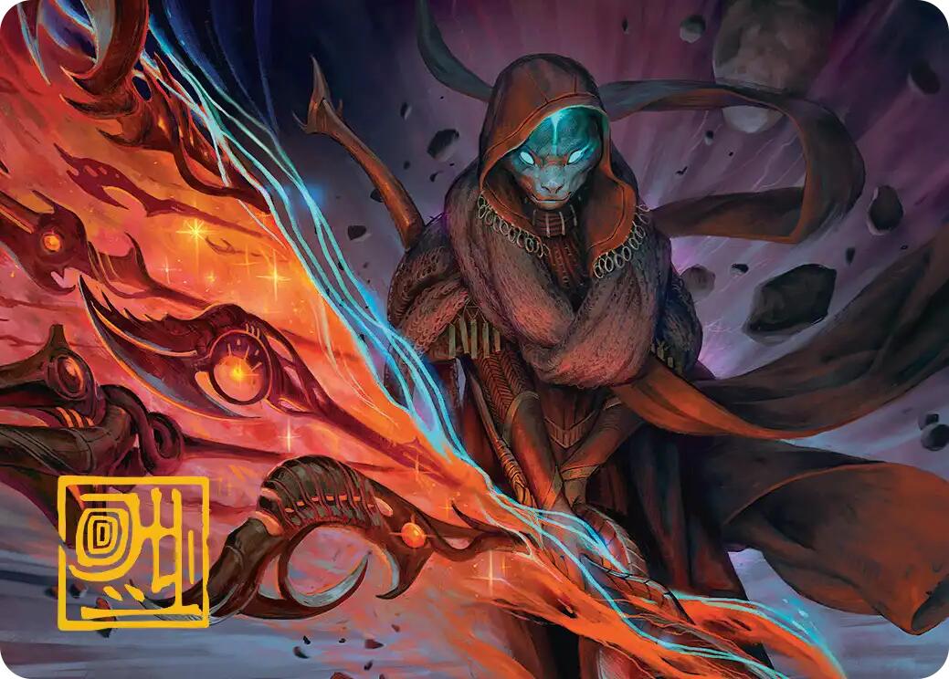 Weftstalker Ardent Art Card (Gold-Stamped Signature) [Edge of Eternities Art Series] | Total Play