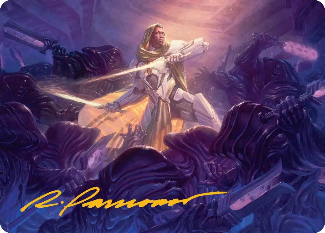 Syr Vondam, Sunstar Exemplar Art Card (Gold-Stamped Signature) [Edge of Eternities Art Series] | Total Play