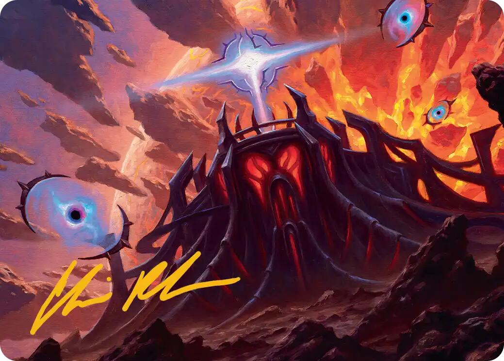 Secluded Starforge Art Card (Gold-Stamped Signature) [Edge of Eternities Art Series] | Total Play