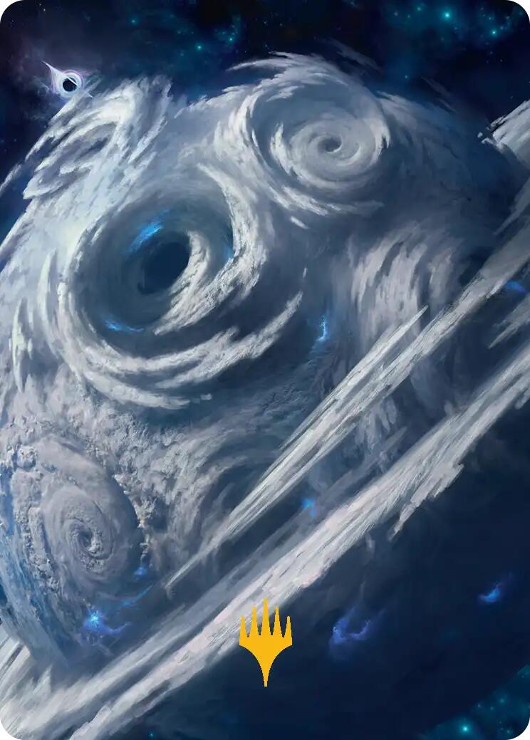 Uthros, Titanic Godcore Art Card (Gold-Stamped Planeswalker Symbol) [Edge of Eternities Art Series] | Total Play