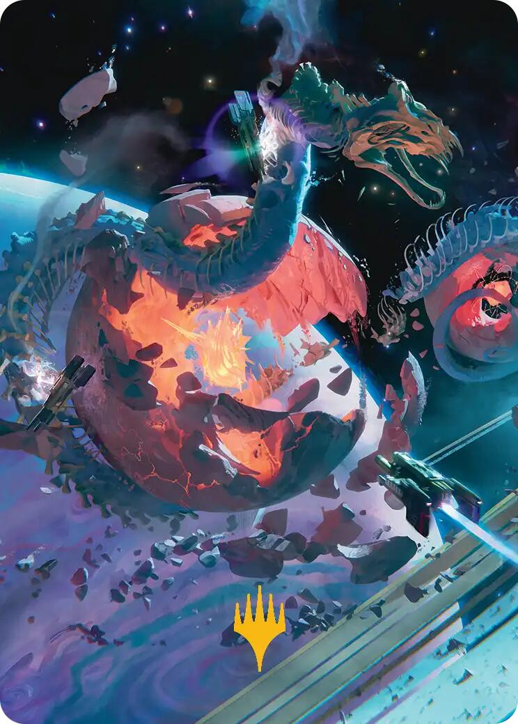 Scavenger Grounds Art Card (47/54) (Gold-Stamped Planeswalker Symbol) [Edge of Eternities Art Series] | Total Play