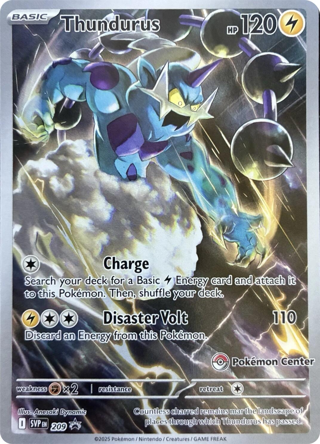 Thundurus (209) (Pokemon Center Exclusive) [Scarlet & Violet: Black Star Promos] | Total Play