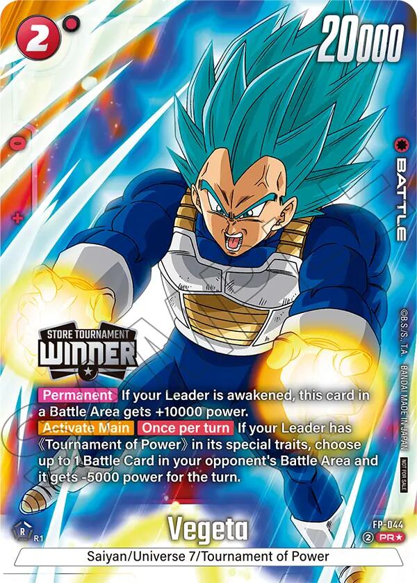 Vegeta (FP-044) (Tournament Pack 07 - Winner) [Fusion World Tournament Cards] | Total Play