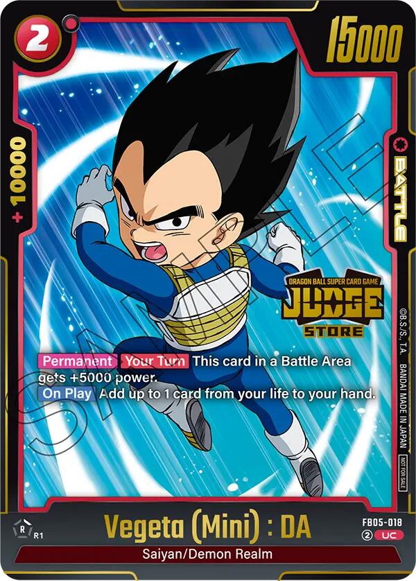 Vegeta (Mini) : DA (Judge Pack 04 - Store Judge) [Fusion World Tournament Cards] | Total Play