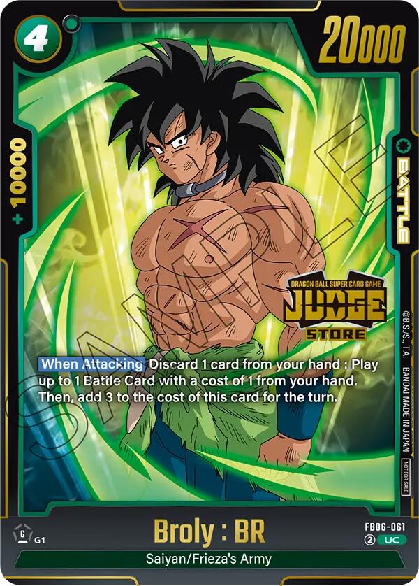 Broly : BR (Judge Pack 04 - Store Judge) [Fusion World Tournament Cards] | Total Play