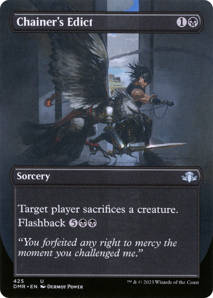 Chainer's Edict (Borderless Alternate Art) [Dominaria Remastered] | Total Play
