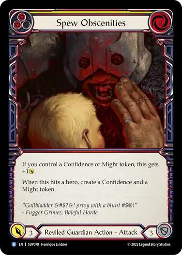 Spew Obscenities [SUP078] (Super Slam)  Rainbow Foil | Total Play