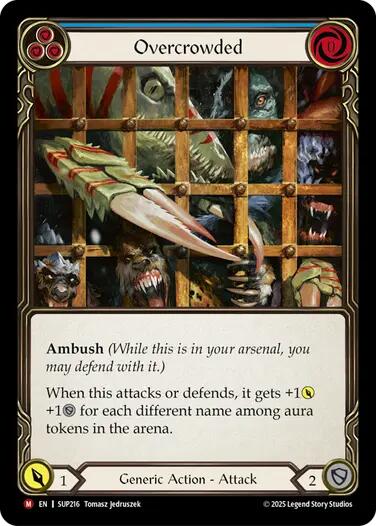 Overcrowded [SUP216] (Super Slam)  Rainbow Foil | Total Play