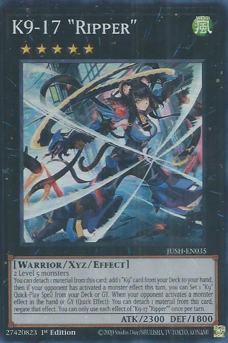 K9-17 "Ripper" [JUSH-EN035] Super Rare | Total Play
