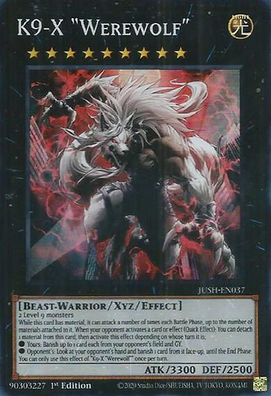 K9-X "Werewolf" [JUSH-EN037] Super Rare | Total Play
