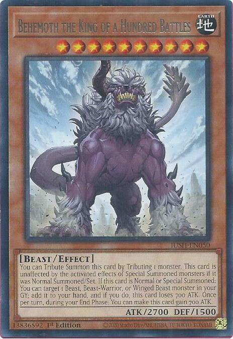 Behemoth the King of a Hundred Battles [JUSH-EN050] Rare | Total Play