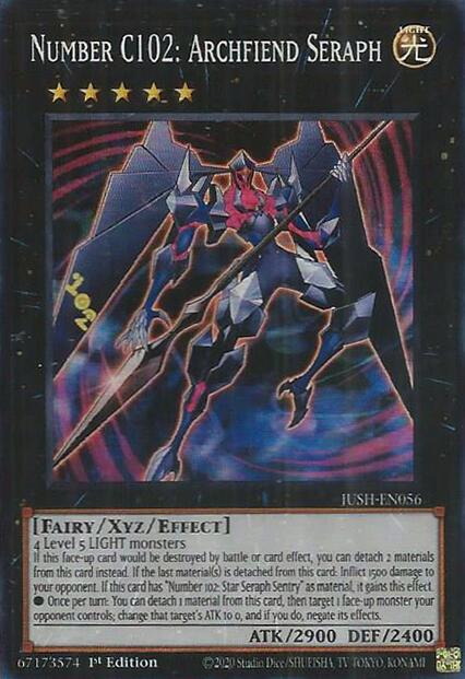 Number C102: Archfiend Seraph [JUSH-EN056] Super Rare | Total Play