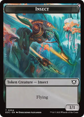 Insect // Elemental (0008) Double-Sided Token [Edge of Eternities Commander Tokens] | Total Play
