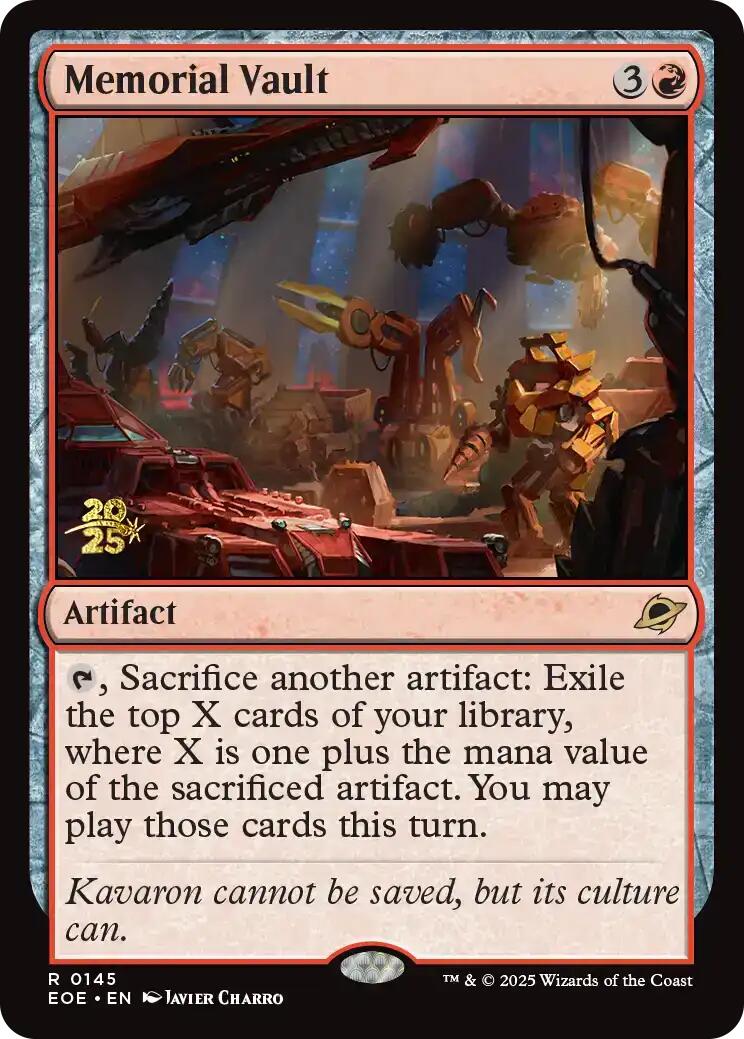 Memorial Vault [Edge of Eternities Prerelease Promos] | Total Play