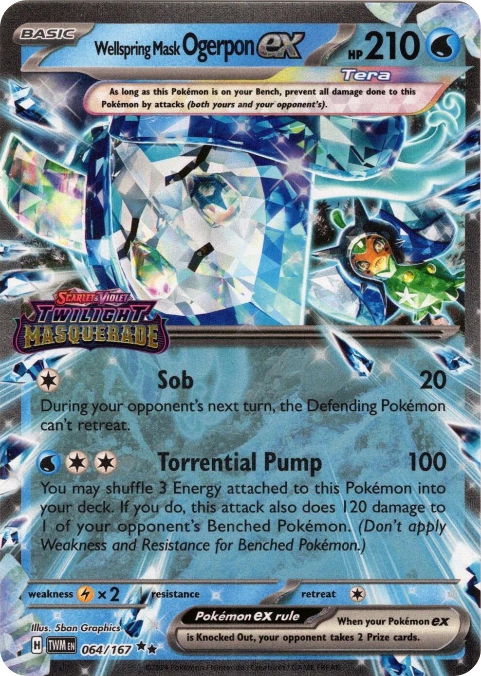 Wellspring Mask Ogerpon ex (064/167) (Stamped) [Miscellaneous Cards] | Total Play