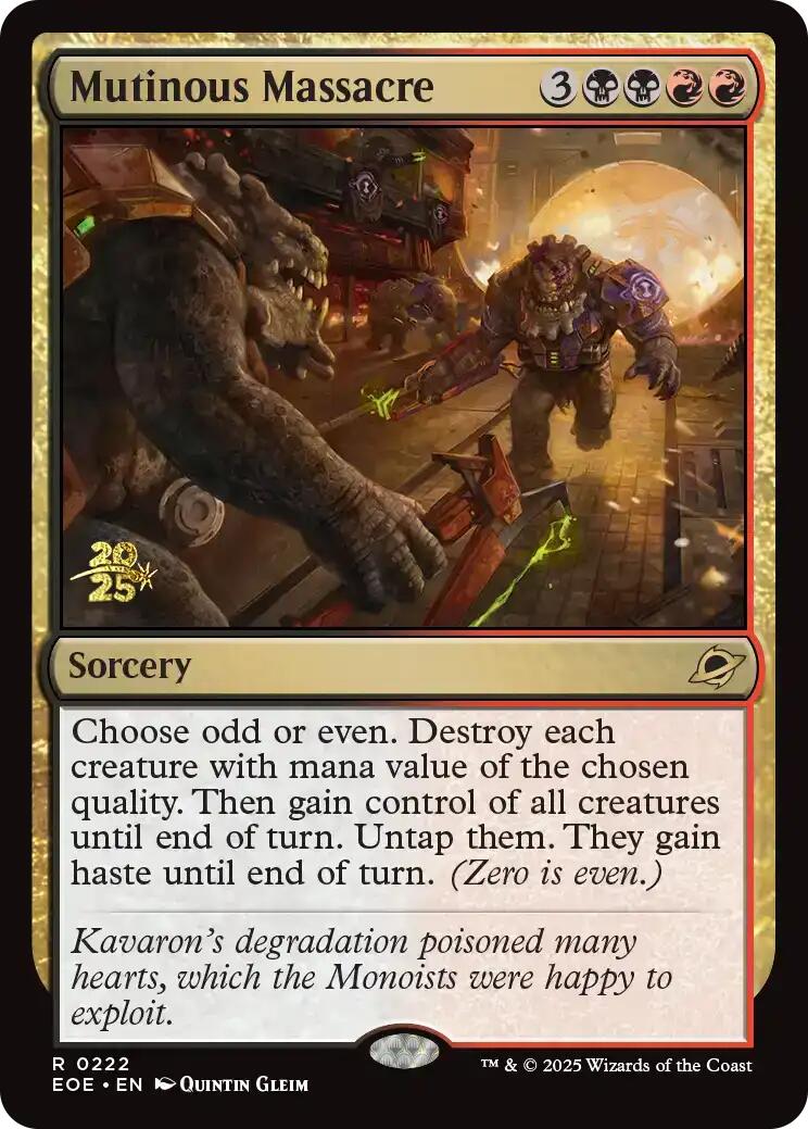 Mutinous Massacre [Edge of Eternities Prerelease Promos] | Total Play