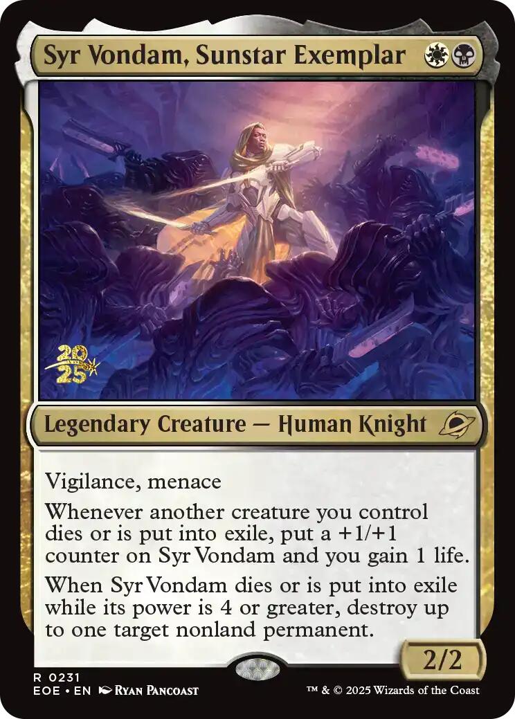 Syr Vondam, Sunstar Exemplar [Edge of Eternities Prerelease Promos] | Total Play
