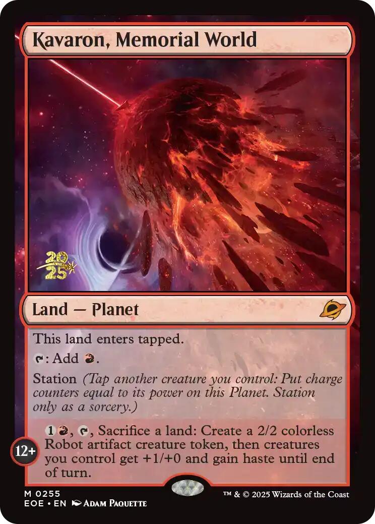 Kavaron, Memorial World [Edge of Eternities Prerelease Promos] | Total Play