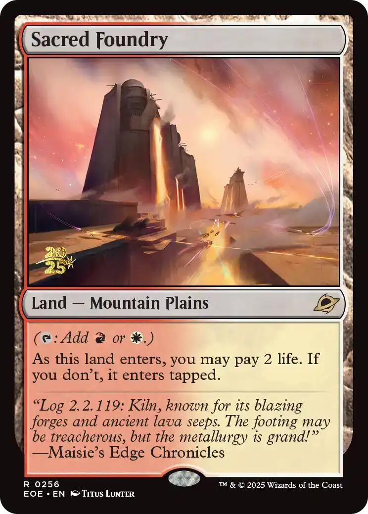 Sacred Foundry [Edge of Eternities Prerelease Promos] | Total Play