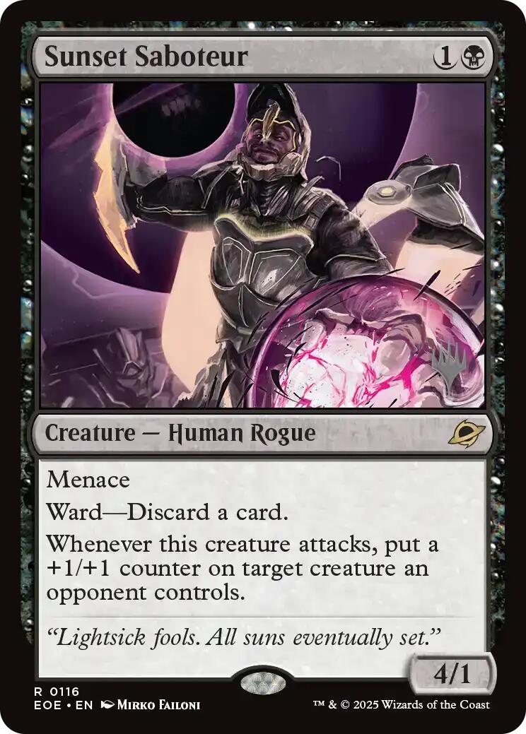 Sunset Saboteur [Edge of Eternities Promo Pack] | Total Play