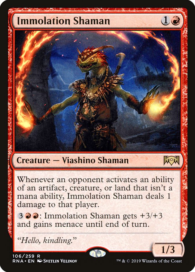 Immolation Shaman [Ravnica Allegiance] | Total Play