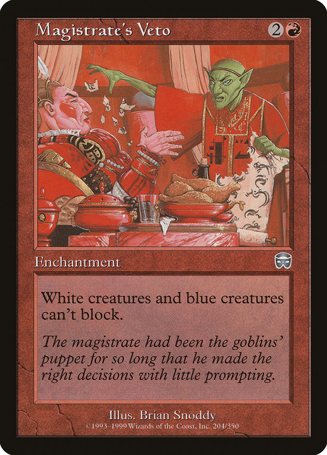 Magistrate's Veto [Mercadian Masques] | Total Play