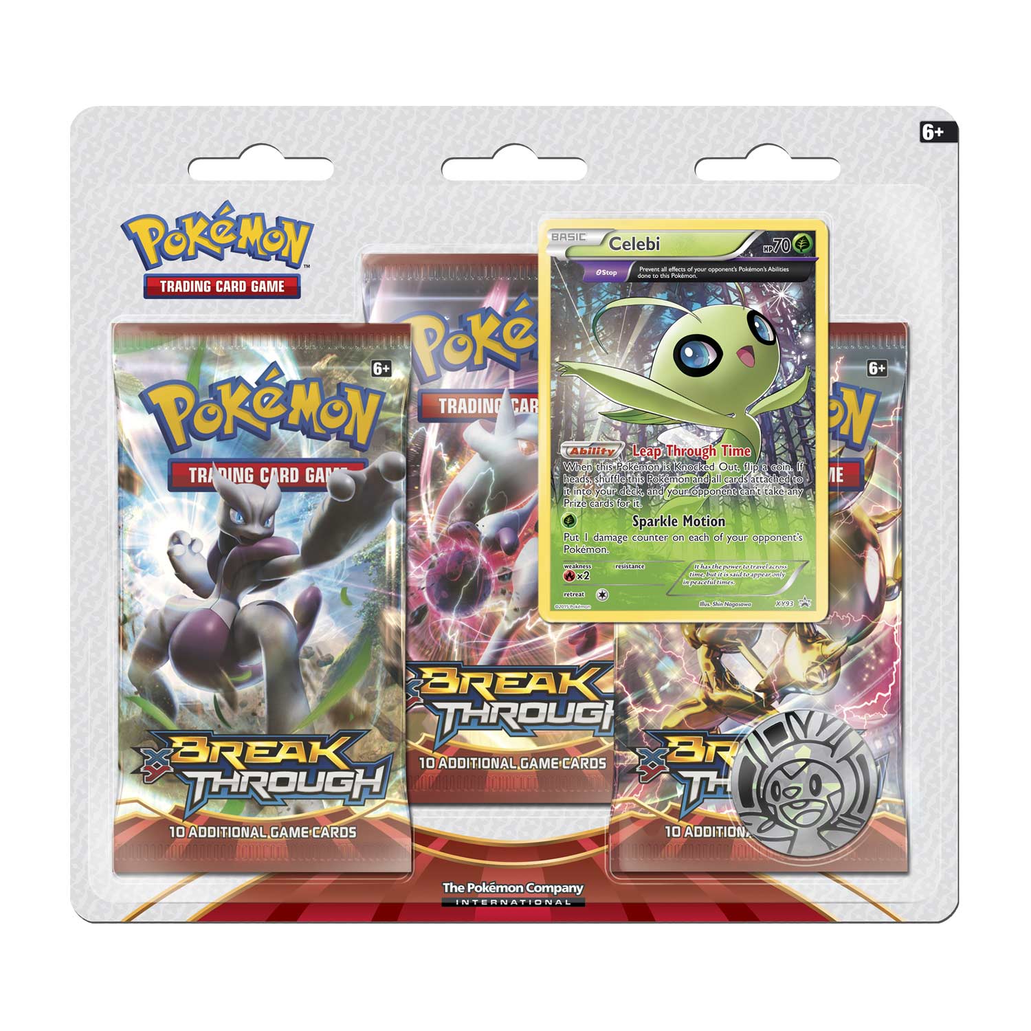 XY: BREAKthrough - 3-Pack Blister (Celebi) | Total Play