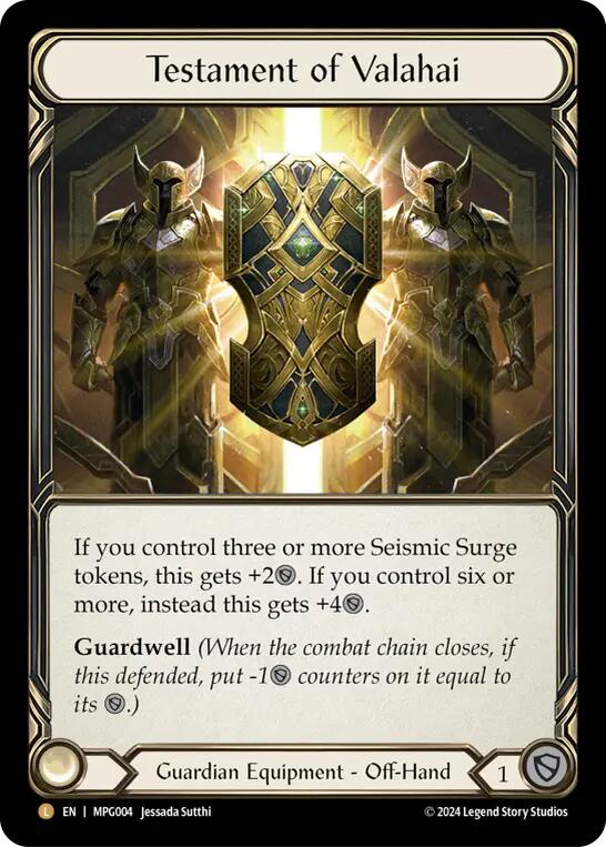 Testament of Valahai [MPG004] (Mastery Pack Guardian)  Rainbow Foil | Total Play