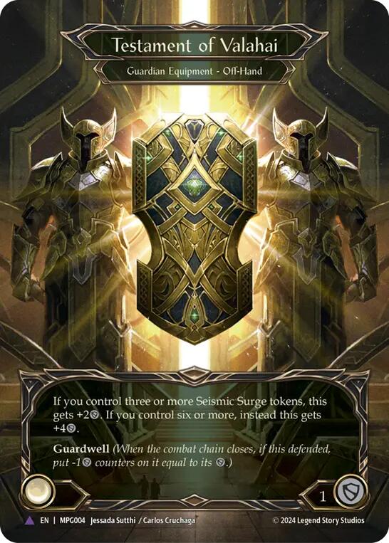 Testament of Valahai (Marvel Cold Foil) [MPG004] (Mastery Pack Guardian)  Cold Foil | Total Play