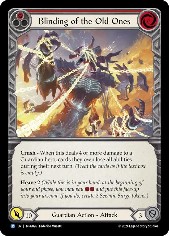 Blinding of the Old Ones [MPG026] (Mastery Pack Guardian)  Rainbow Foil | Total Play