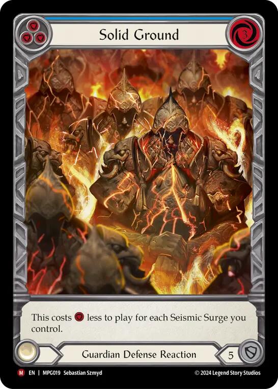 Solid Ground (Extended Art) [MPG019] (Mastery Pack Guardian)  Rainbow Foil | Total Play