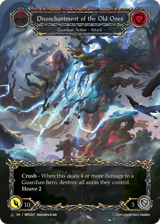Disenchantment of the Old Ones (Marvel Cold Foil) [MPG027] (Mastery Pack Guardian)  Cold Foil | Total Play
