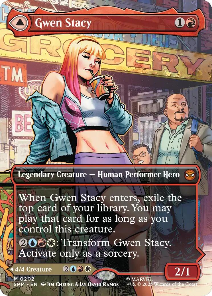Gwen Stacy (0202) (Borderless) [Marvel's Spider-Man] | Total Play