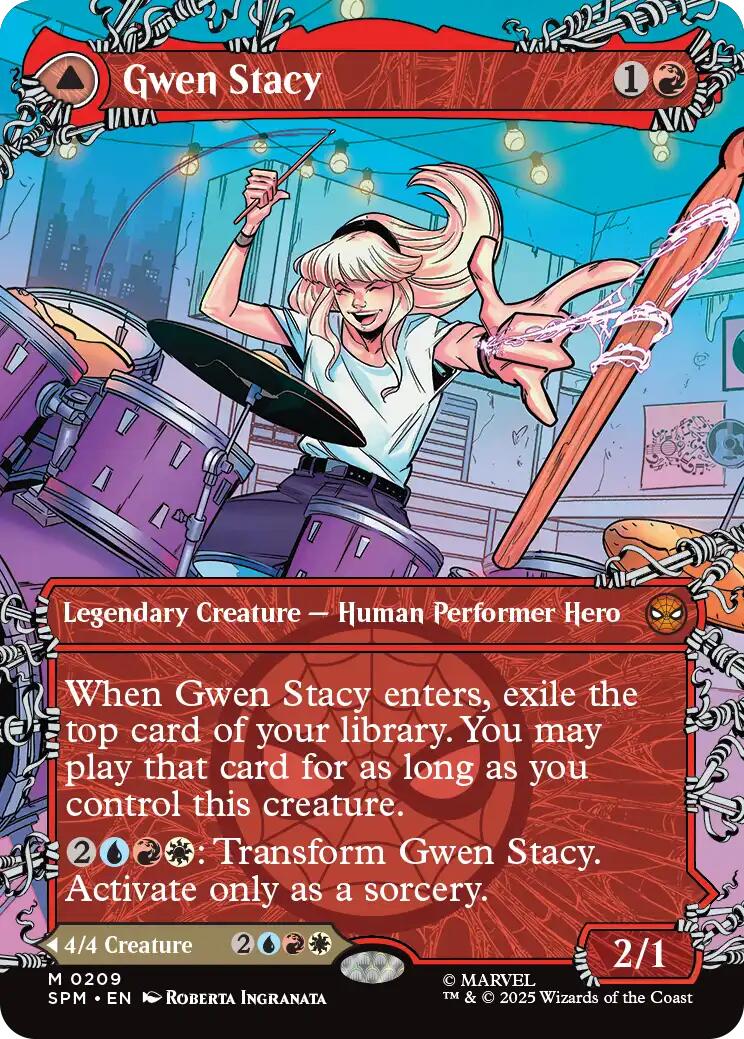 Gwen Stacy (0209) (Borderless) [Marvel's Spider-Man] | Total Play