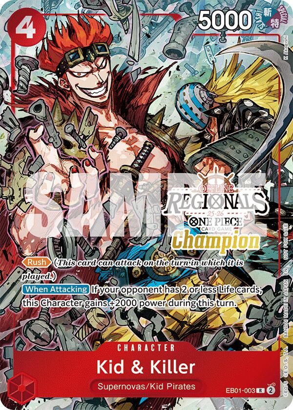 Kid & Killer (Offline Regional Champion Card Set 2025 Vol.2) [One Piece Promotion Cards] | Total Play