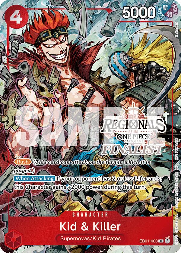 Kid & Killer (Offline Regional Finalist Card Set 2025 Vol.2) [One Piece Promotion Cards] | Total Play