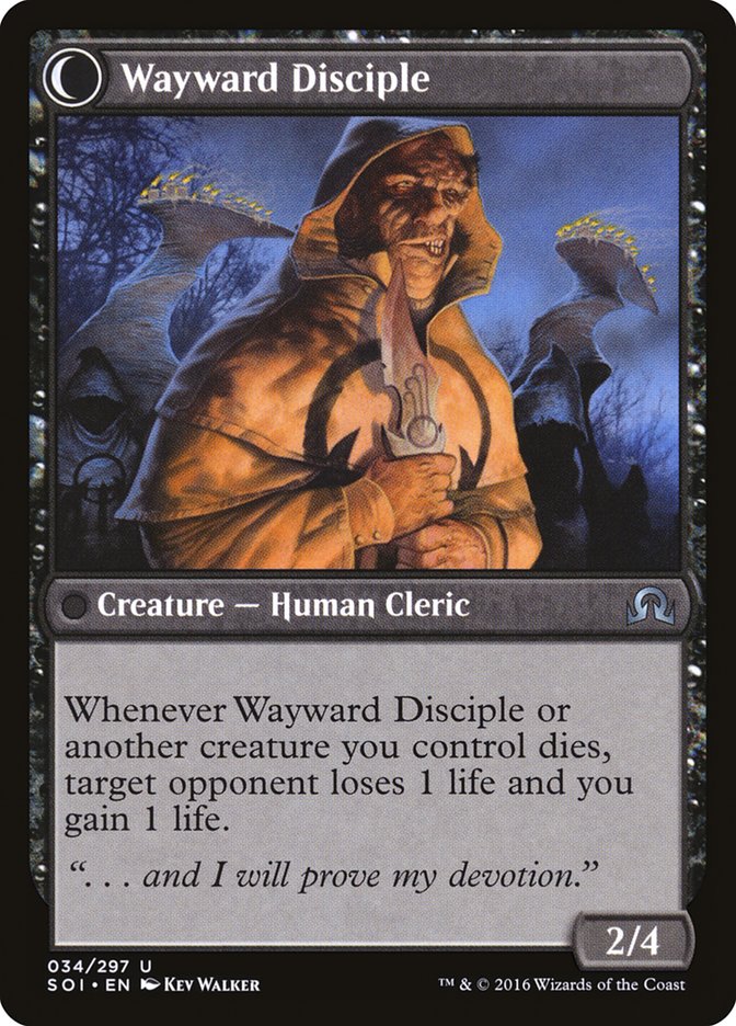 Pious Evangel // Wayward Disciple [Shadows over Innistrad] | Total Play