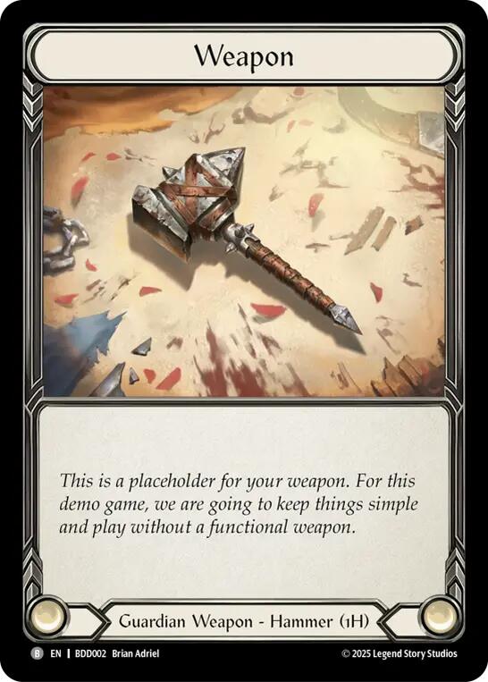 Placeholder Weapon [BDD002] (Bravo Demo Deck) | Total Play