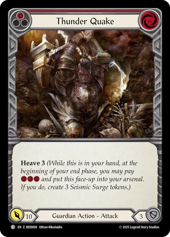 Thunder Quake (Red) [BDD009] (Bravo Demo Deck) | Total Play