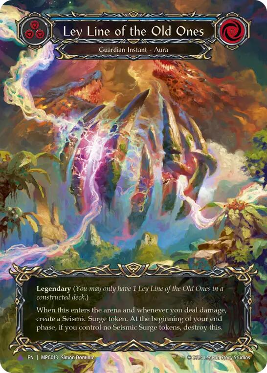 Ley Line of the Old Ones (Cold Foil) (Marvel) [MPG013] (Mastery Pack Guardian)  Cold Foil | Total Play