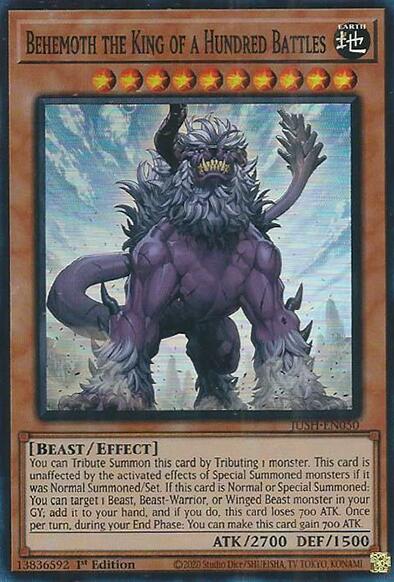 Behemoth the King of a Hundred Battles (Super Rare) [JUSH-EN050] Super Rare | Total Play