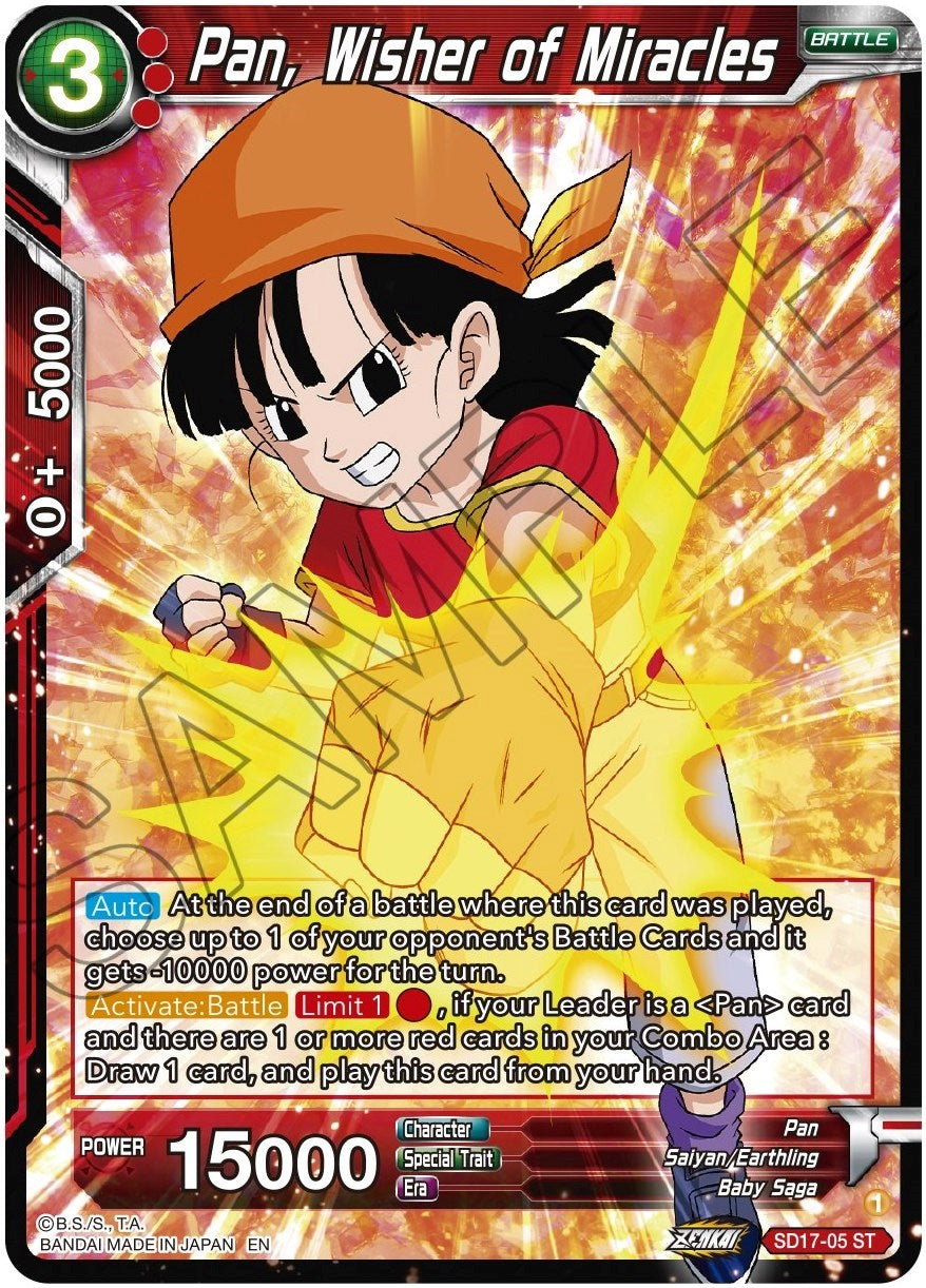 Pan, Wisher of Miracles (SD17-05) [Dawn of the Z-Legends] | Total Play
