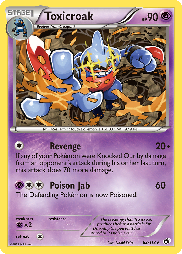 Toxicroak (63/113) [Black & White: Legendary Treasures] | Total Play